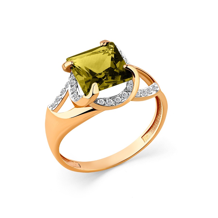 Кольцо, золото, султанит, 01-3-369-5901-011